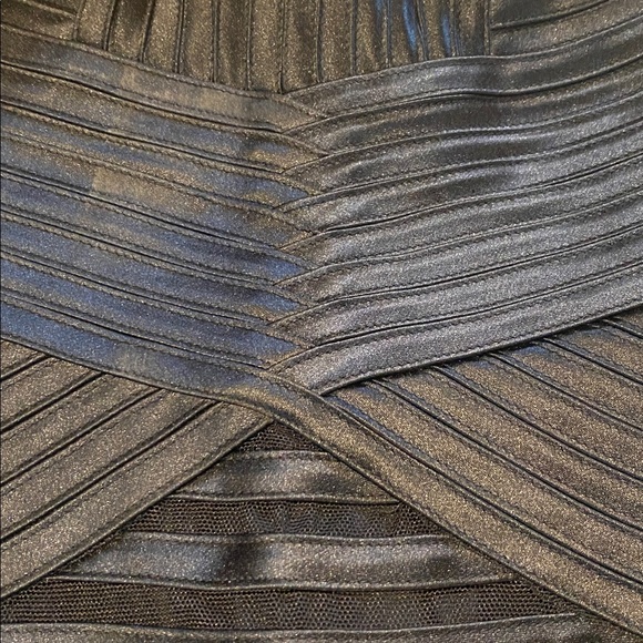 BCBGMAXAZRIA Satin/Mesh Sweetheart Neckline Evening Cocktail Gown/Prom/Wedding - Picture 11 of 15